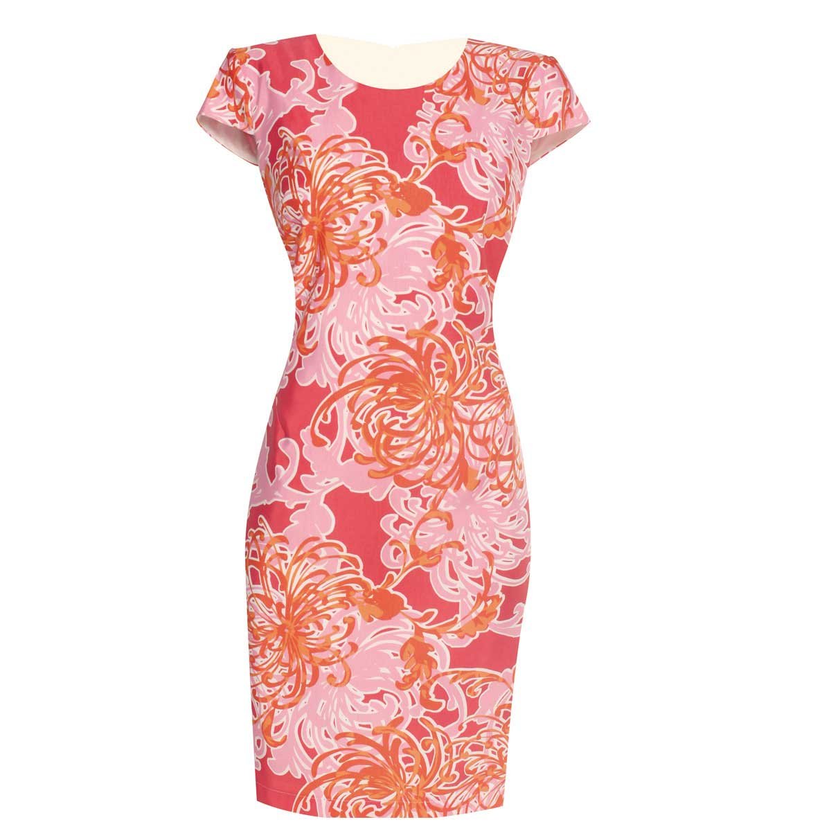 Vestido Estampado Tropical Novenna Collection Vestido Estampado Tropical Novenna Collection