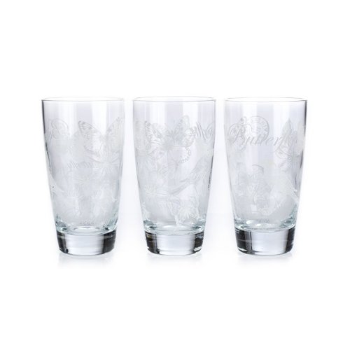 Set de 3 Vasos Long Drink Mariposas 40 Ml M5805016