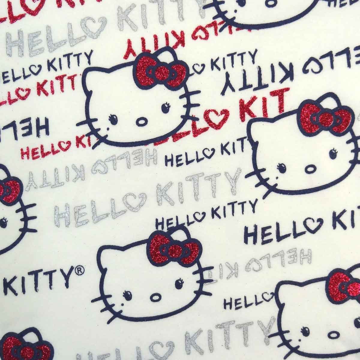 Playera Olan Estampado Caras Hello Kitty