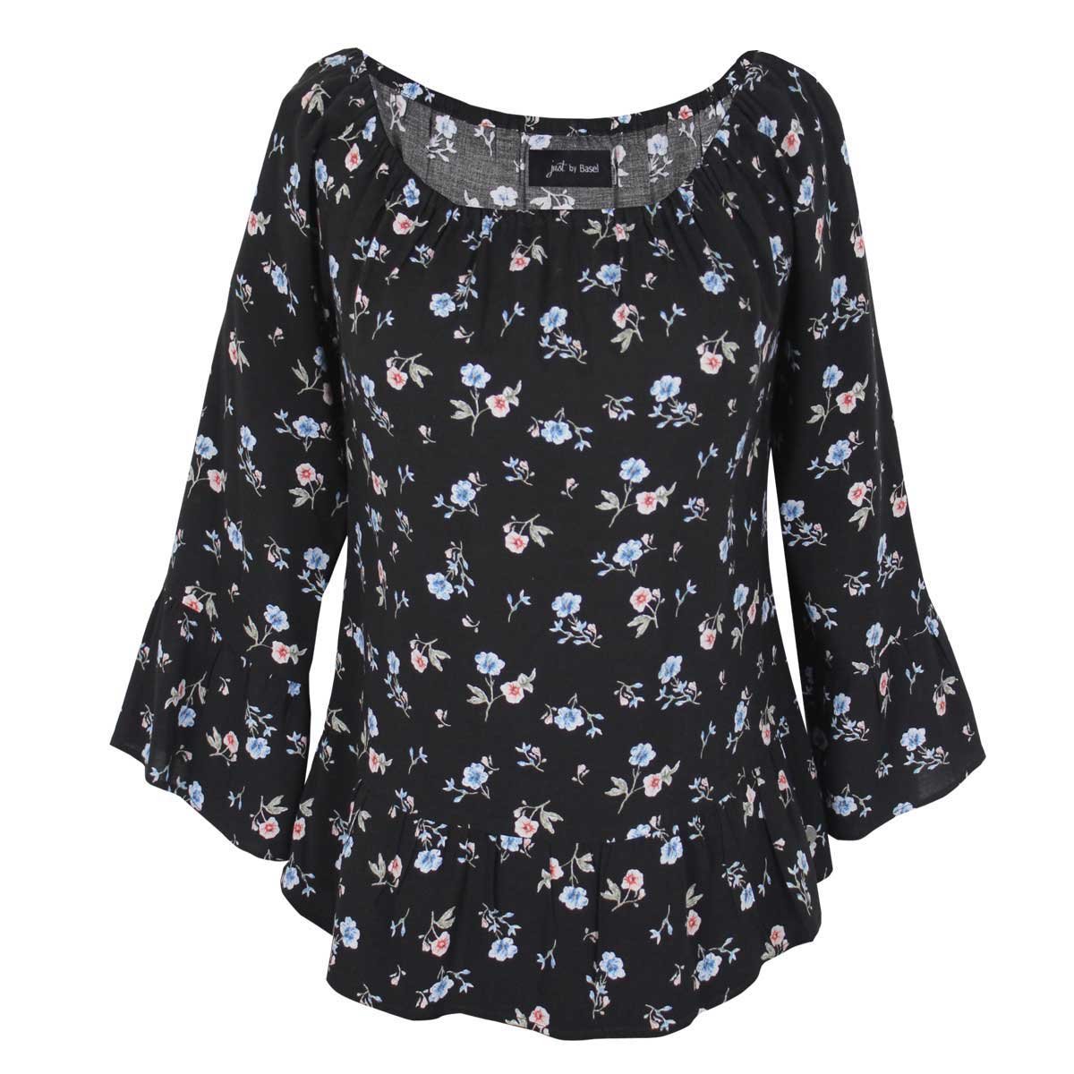 Blusa con Estampado de Flores Just By Basel