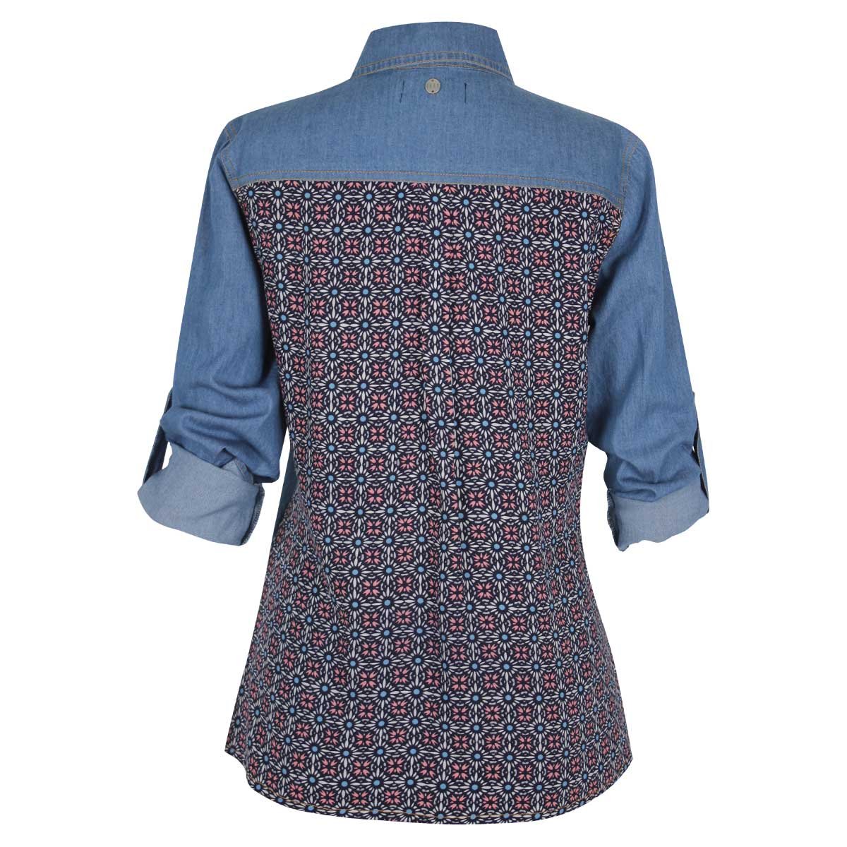 Blusa de Mezclilla con Bordado Elle
