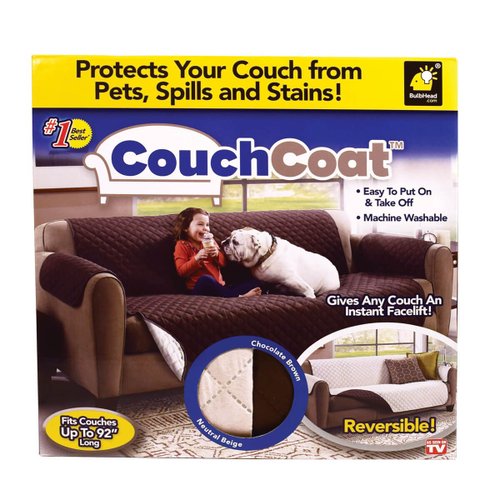 Protector de Sofá Couch Coat 1 Pieza Café/beige