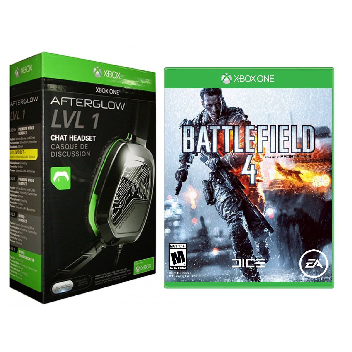 Xbox One Afterglow Lvl 1 Com + Battlefield 4