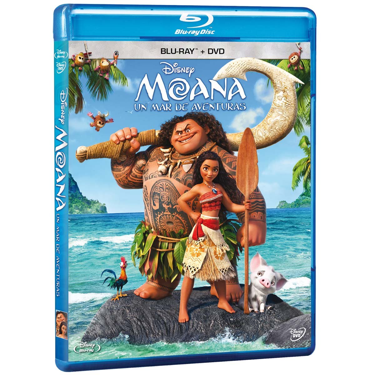 Blu Ray + Dvd Moana Un Mar De Aventuras