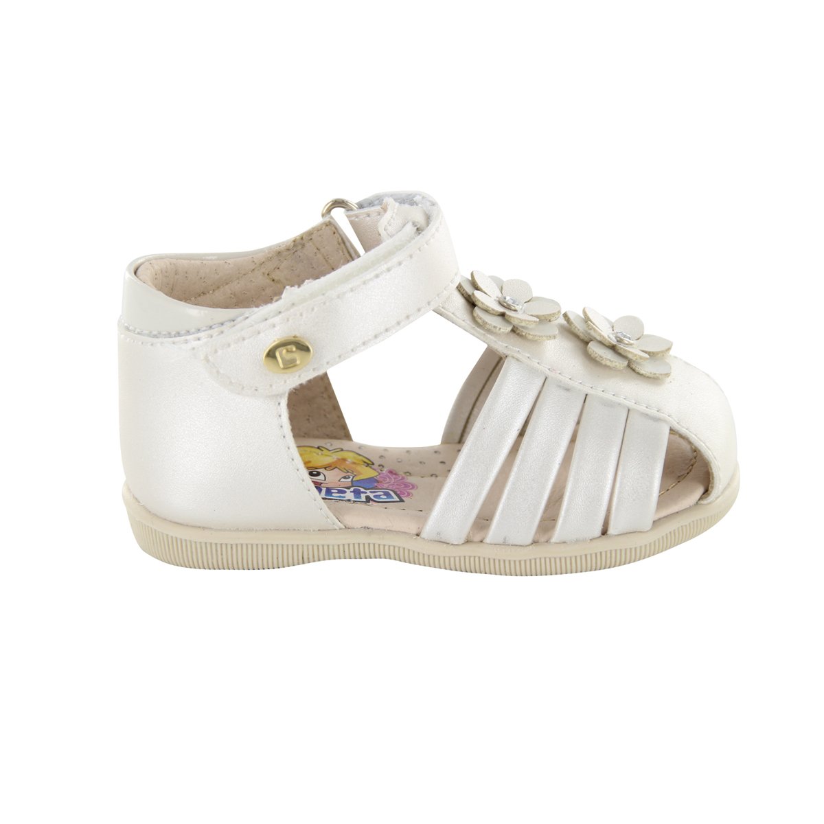 Sandalia Cerrada Flores 11-23 Coqueta 973010L