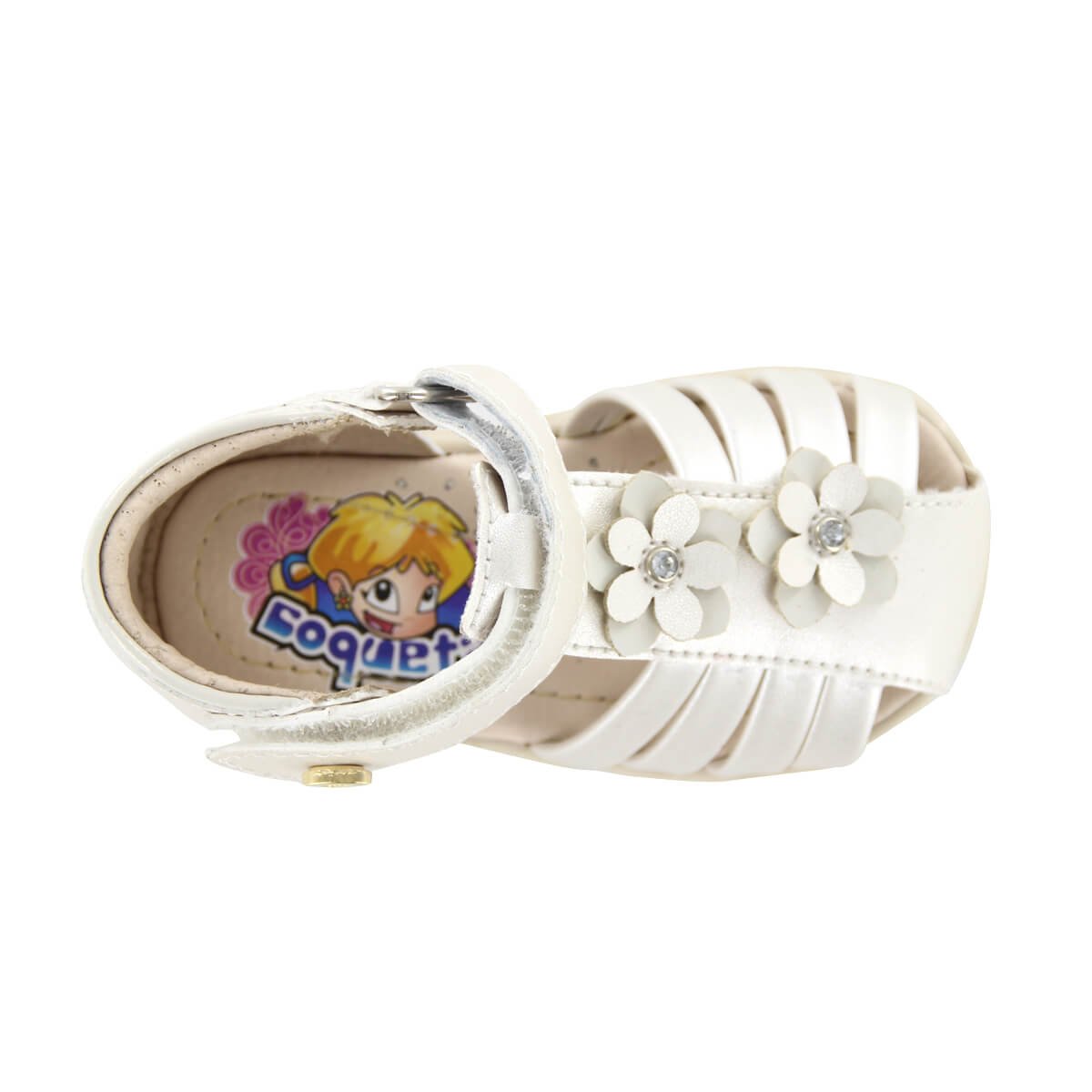 Sandalia Cerrada Flores 11-23 Coqueta 973010L