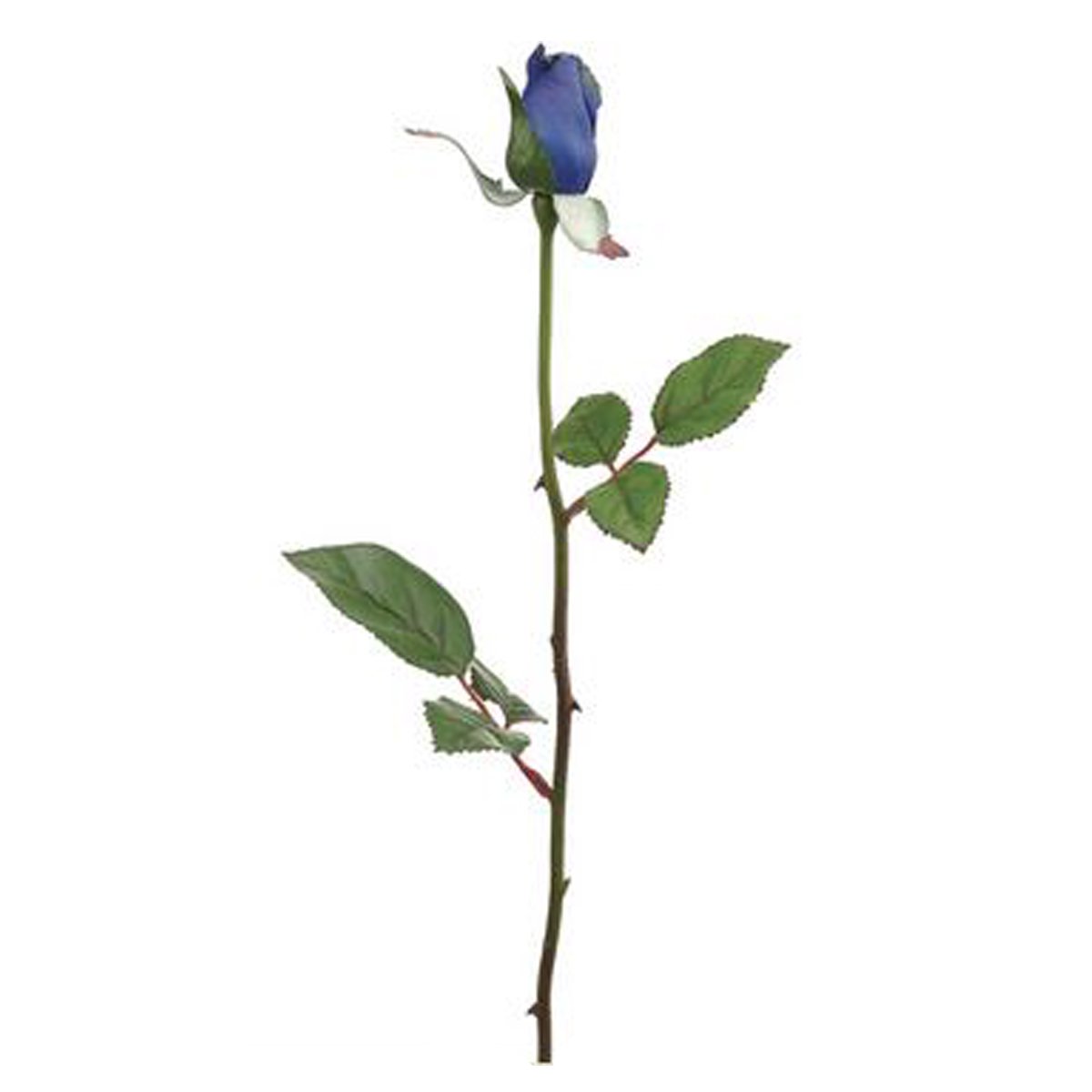 23 Single Rose Bud Spray X1 Blue Allstate Floral