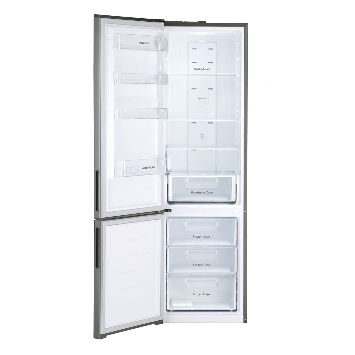 Refrigerador Daewoo Bottom Mount 13 Pies Silver