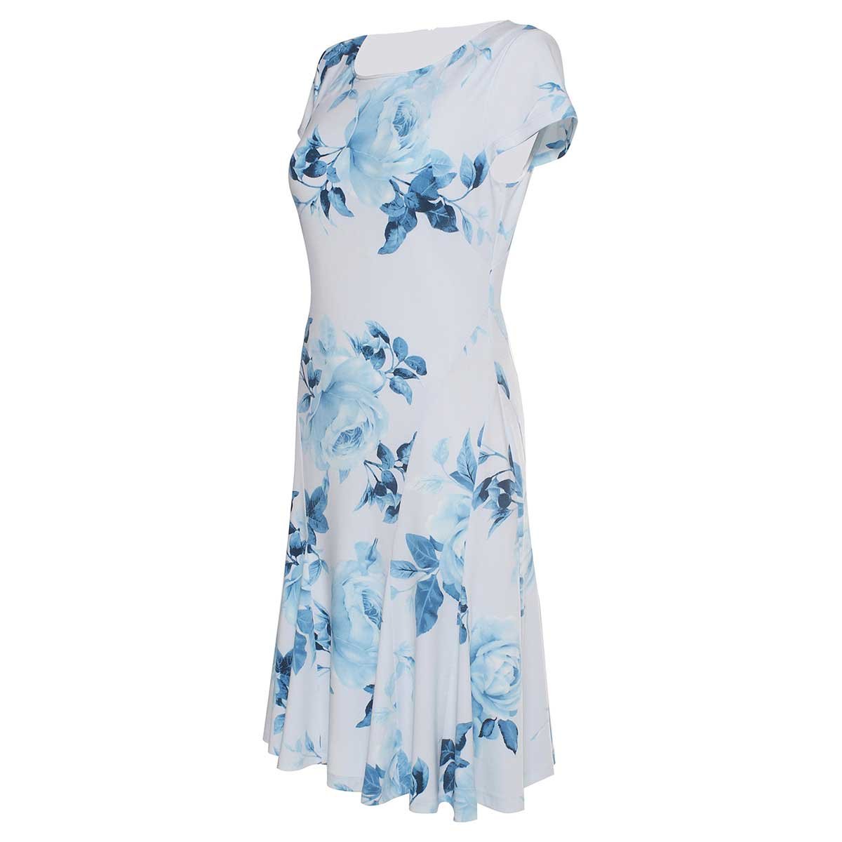 Vestido con Rosas Azules Gabriela Fiori