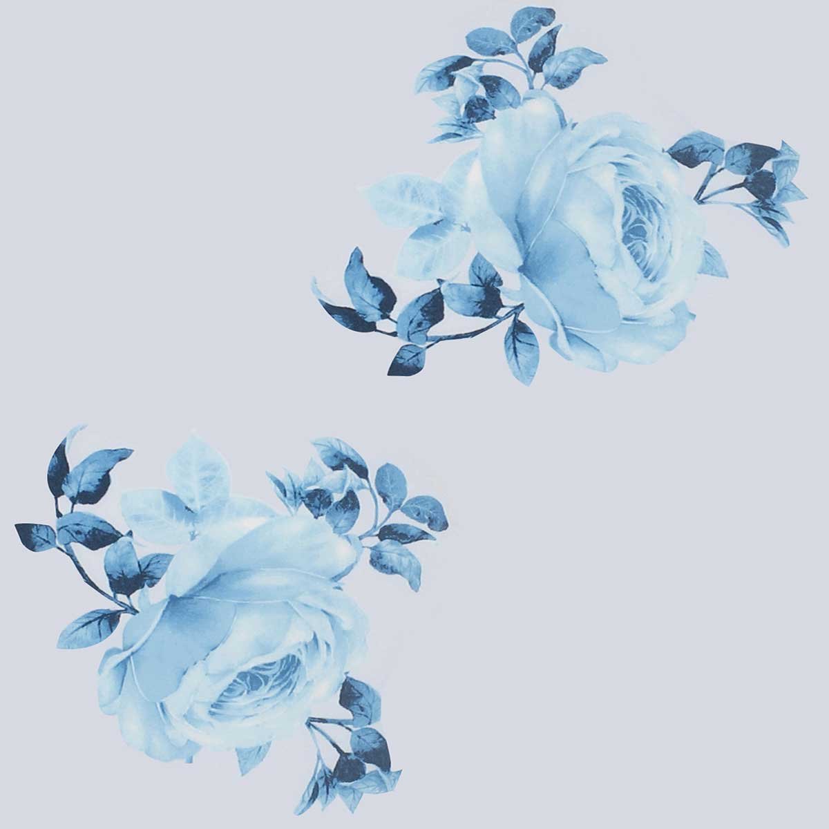 Vestido con Rosas Azules Gabriela Fiori