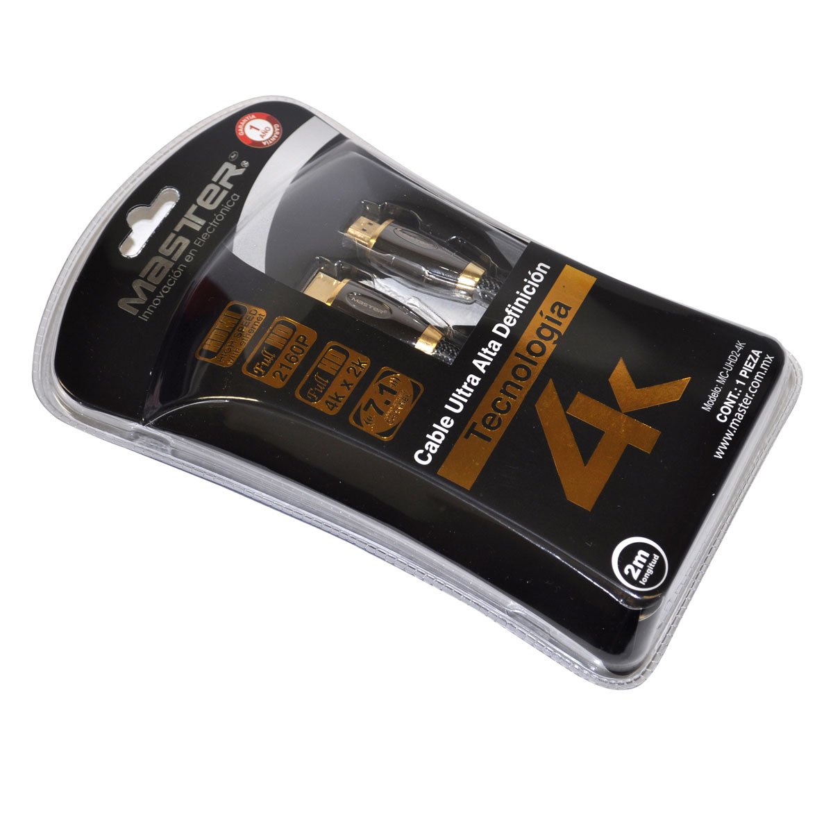 Cable Hdmi Ultra Alta Definición 4K 2 Master Mc-Uhd2-4K