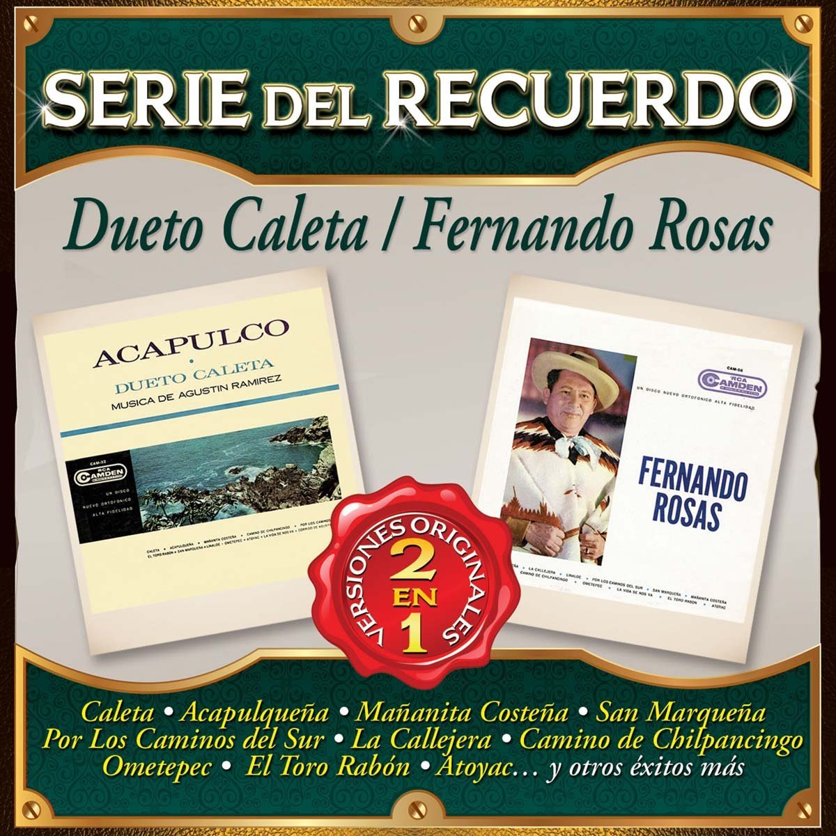 Cd Dueto Caletafernando Rosas Serie Del Recuerdo 2 en 1