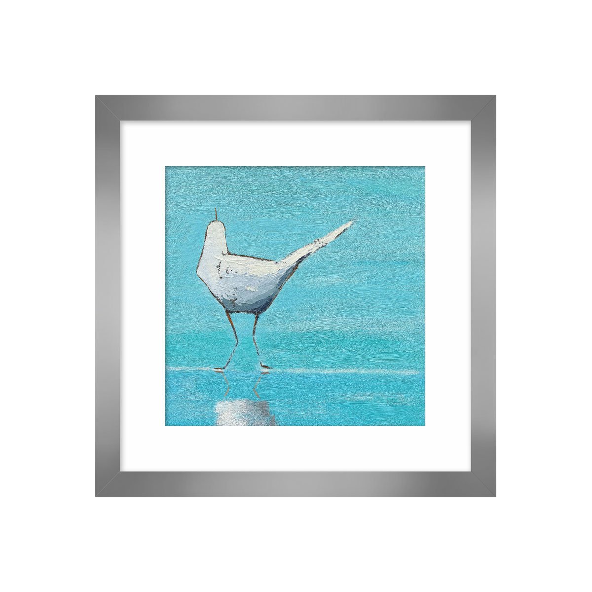 Cuadro Egret Ii Carre 66 X 66 Cm