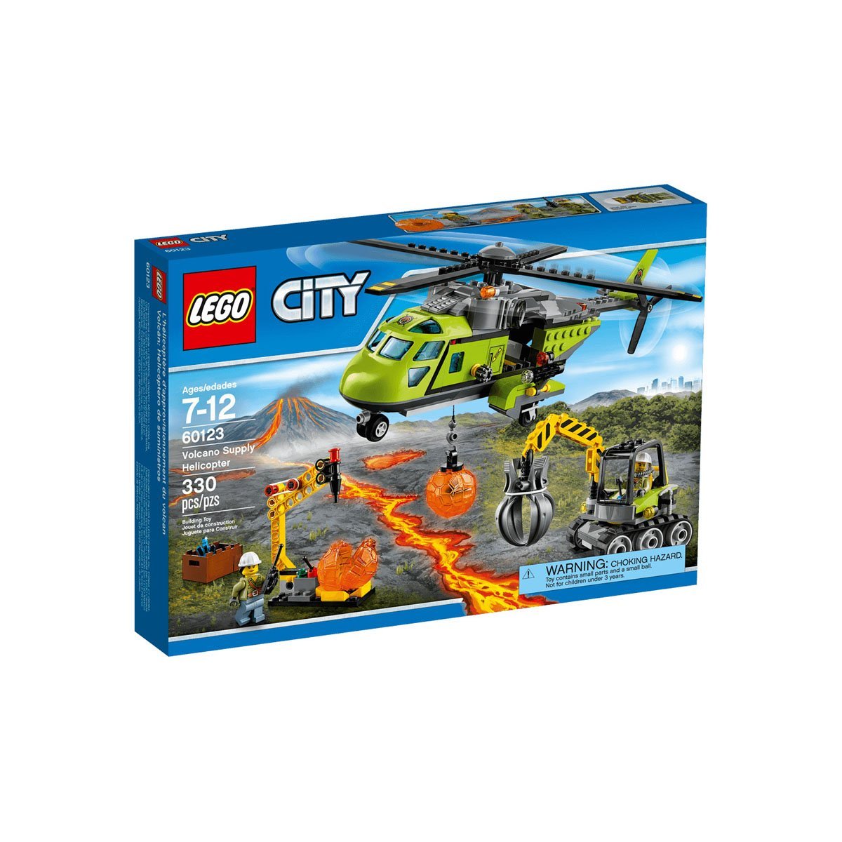Volcán: Helicóptero de Suministros Lego