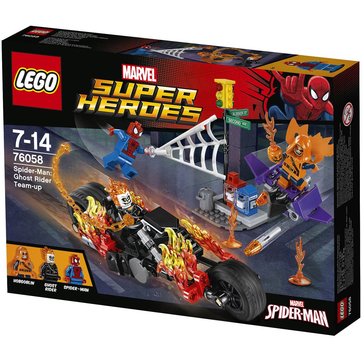 Spiderman y el Motociclista Fantasma Lego