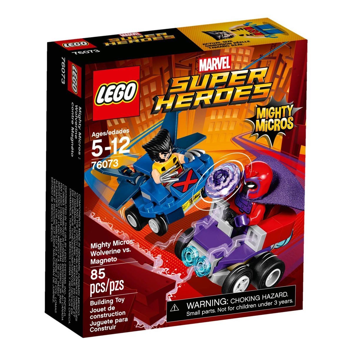 Mighty Micros Wolverine Vs. Magneto Lego