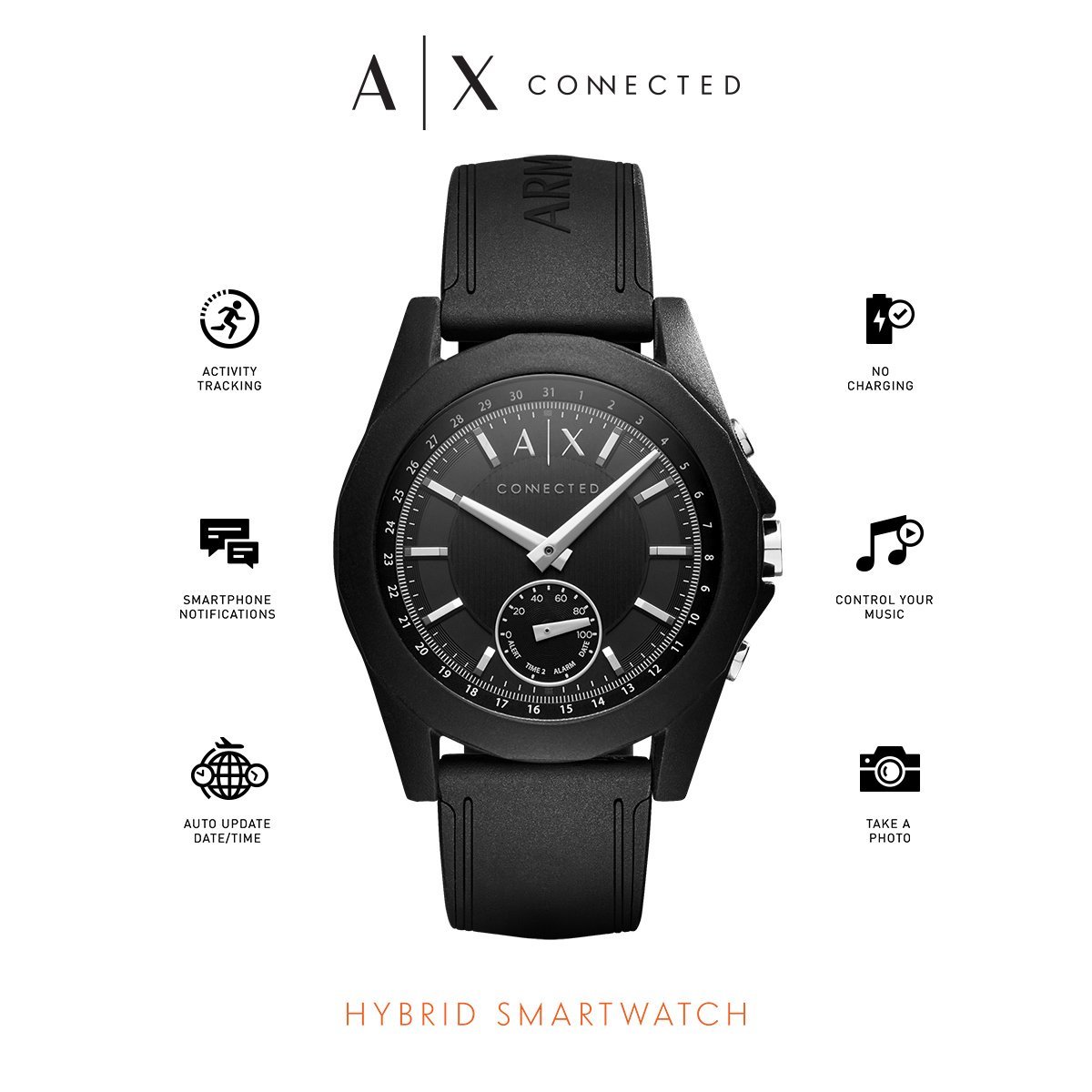 Smartwatch Caballero Híbrido A|X Axt1001