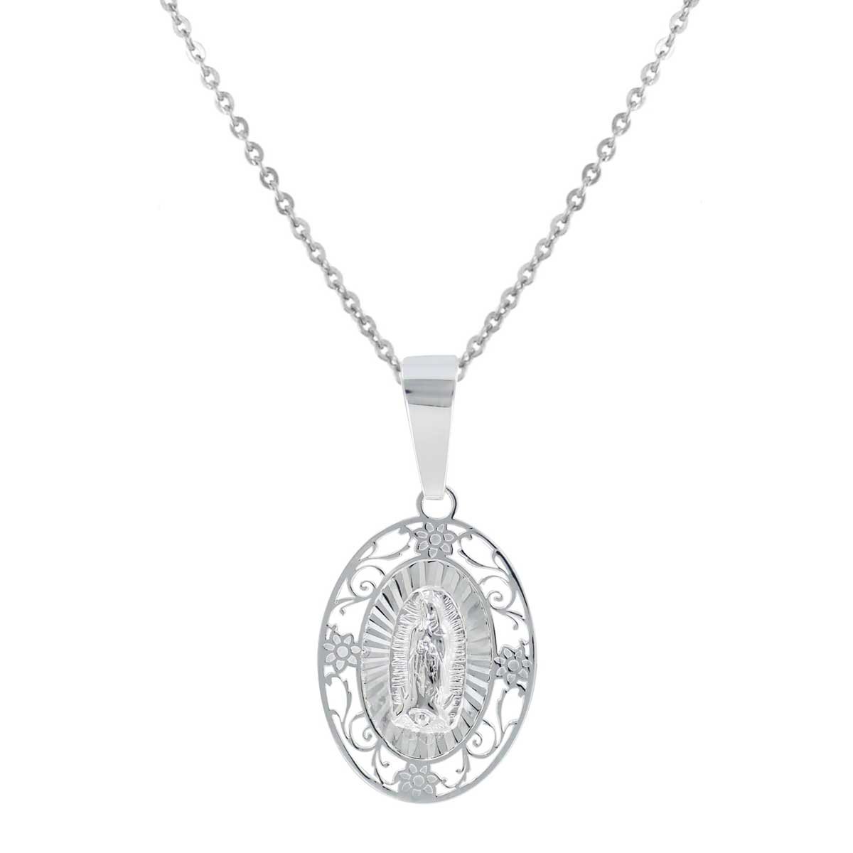 Cadena con Dije Virgen de Plata Villalpando