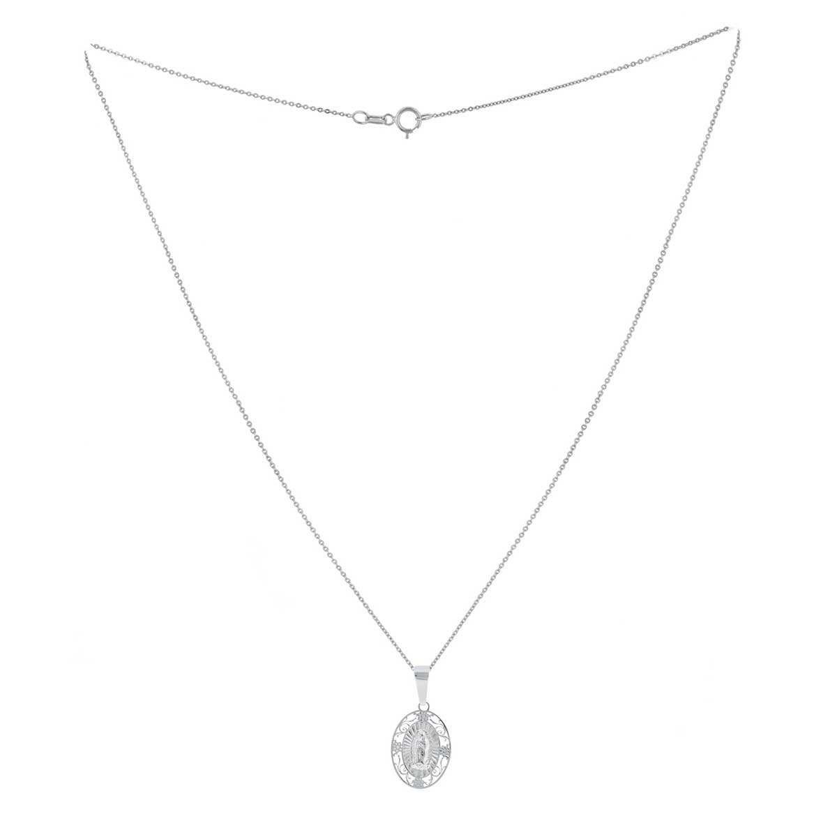 Cadena con Dije Virgen de Plata Villalpando