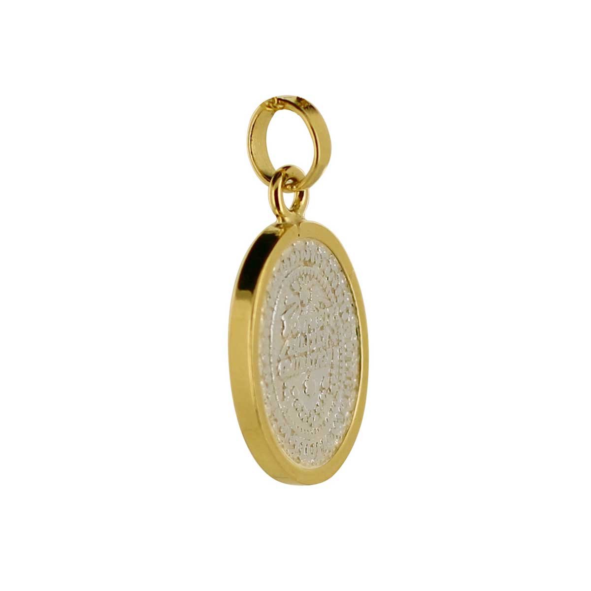 Medalla Virgen de Guadalupe con Bisel de 14K Villalpando