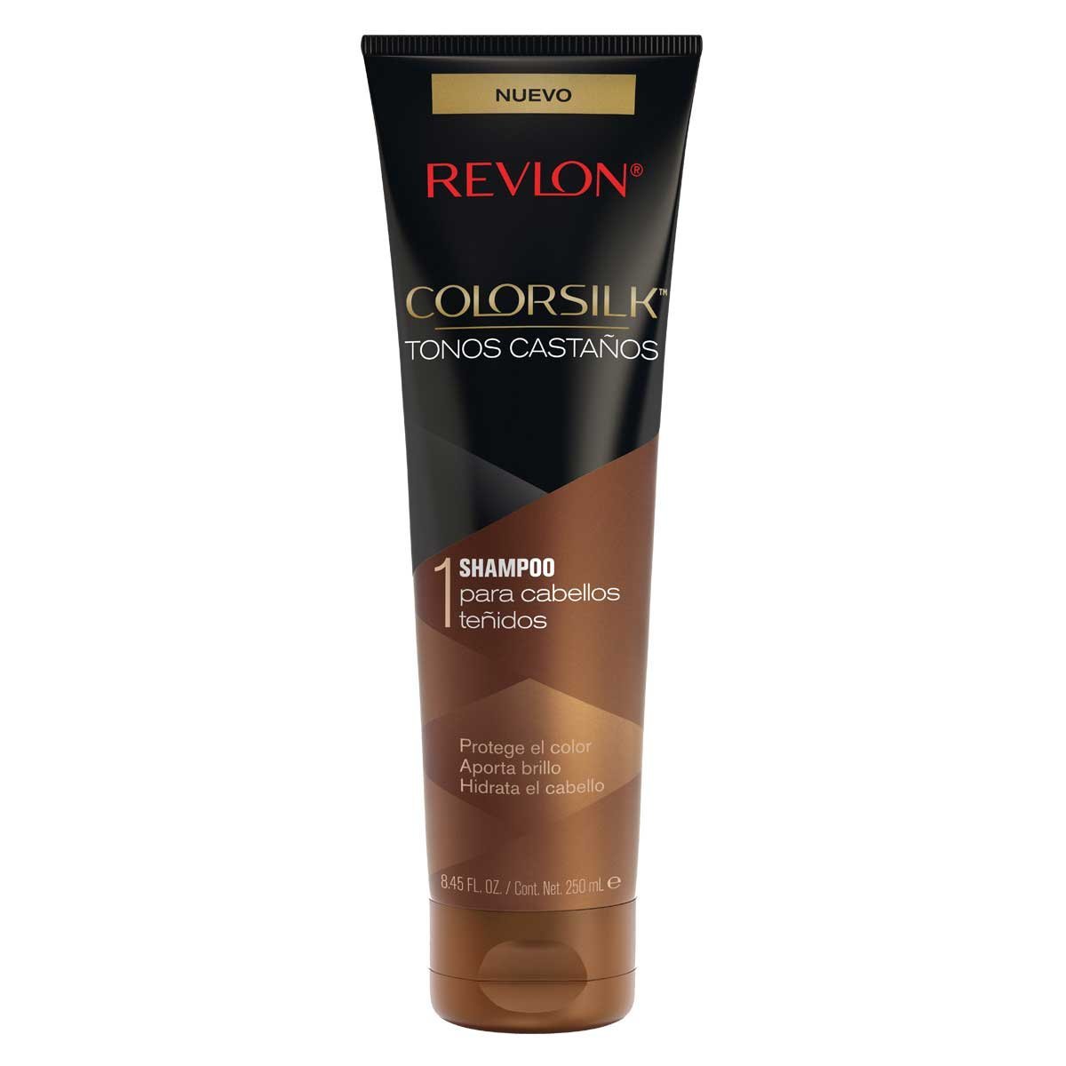 Shampoo Revlon para Cabellos Teñidos Colorsilk Tonos Castaños