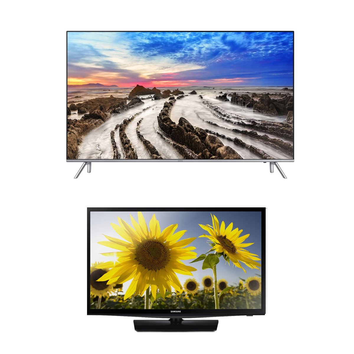 Paquete Led Samsung 49 Uhd 4K Un49Mu7000Fxzx + Led Samsung Monitor 24 Lt24D310Nhs/zx