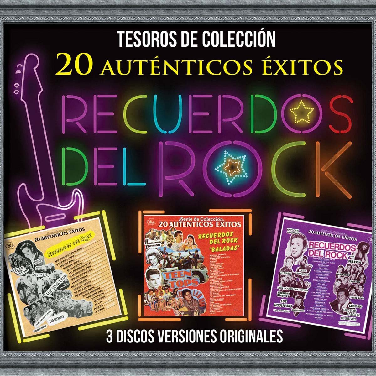 3 Cds 20 Autenticos Exitos Recuerdos Del Rock