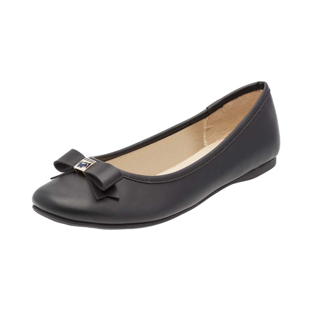 Balerina Negra Lisa con Moño Ferrioni