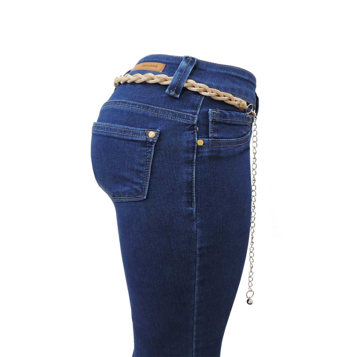 Jeans con Cinturon Jeans Beronna