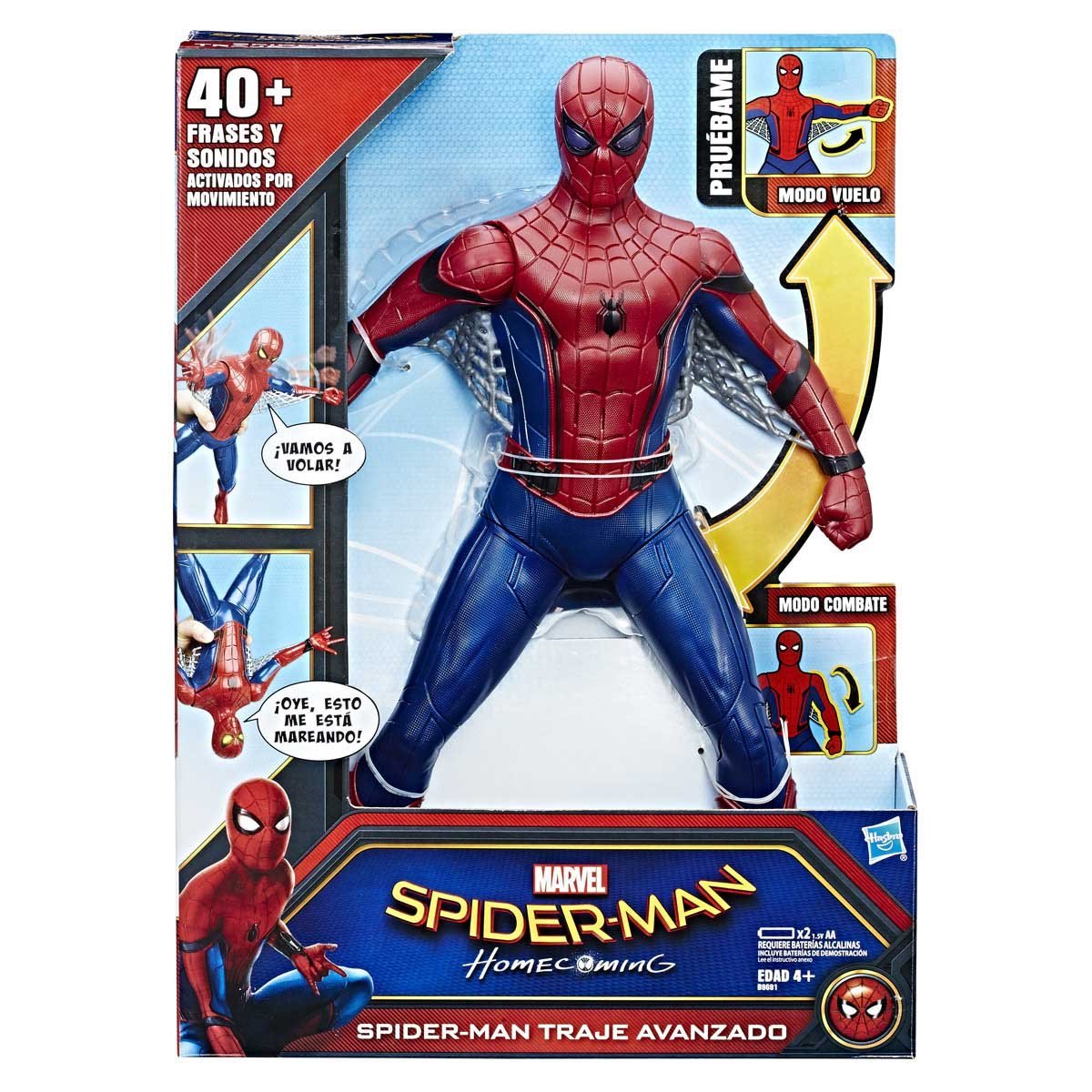 Marvel Spiderman -  Figura de Accion Spiderman Homecoming Traje Avanzado