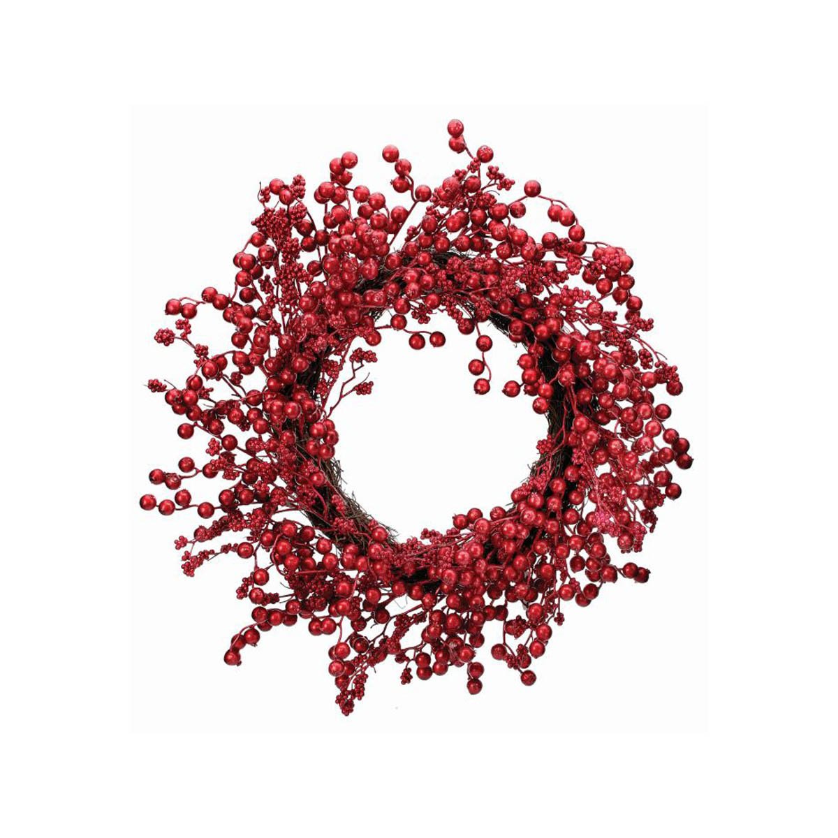 Corona Roja con Berries y Mini Manzanitas Regency