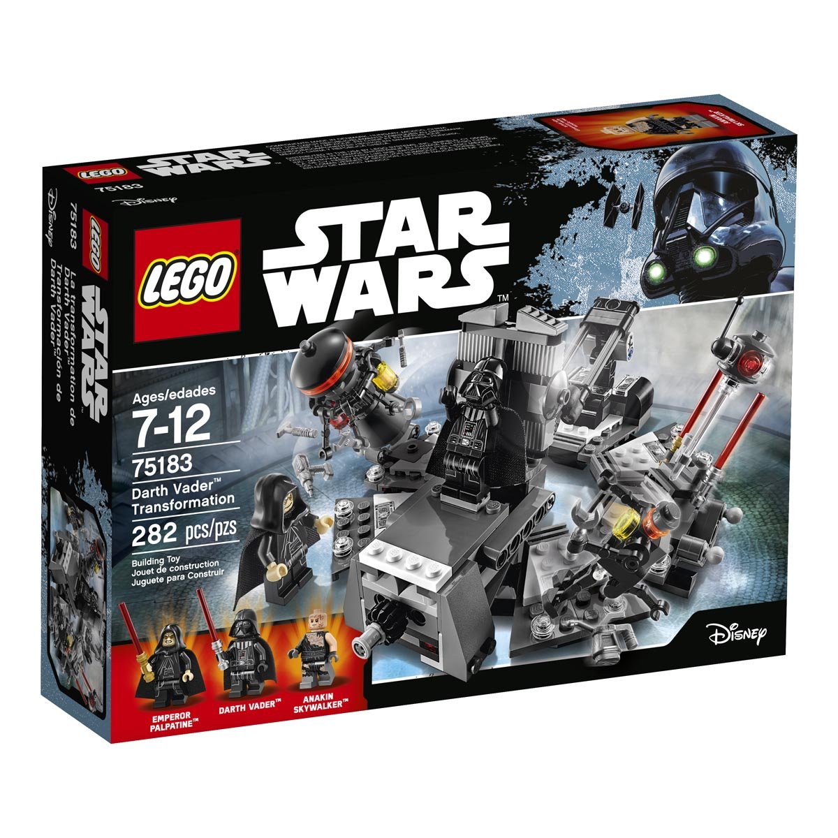 transformación de darth vader