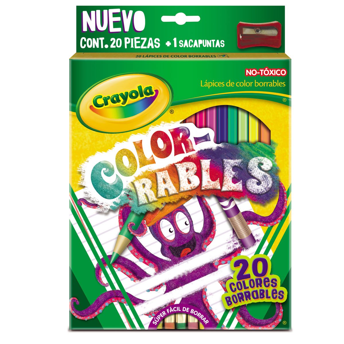 Colores Borrables con 20 Piezas Crayola