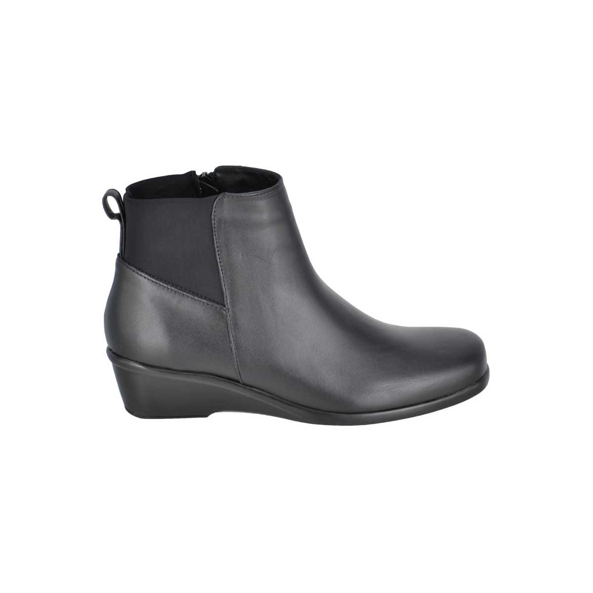 Botin Negro Liso Cuña Joyce