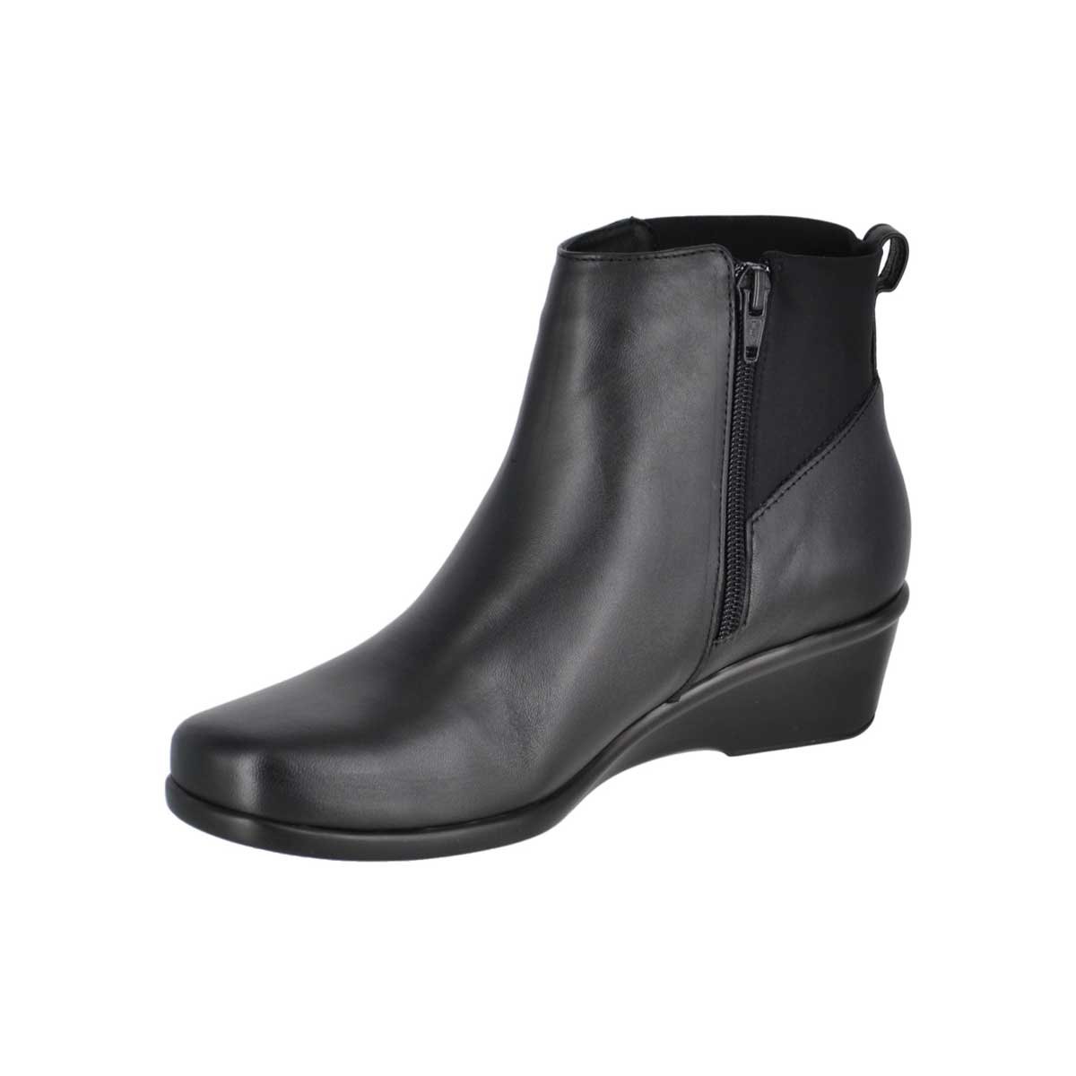 Botin Negro Liso Cuña Joyce