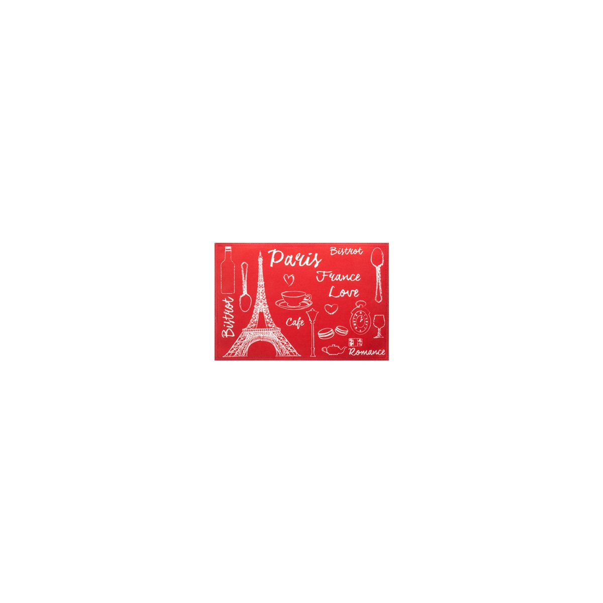 Mantel Individual Paris Crown Baccara - Rojo