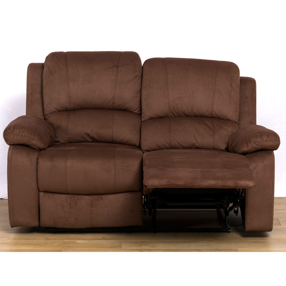 Love Seat 2 Plazas Andalucía con 2 Reclinables Café Lottus