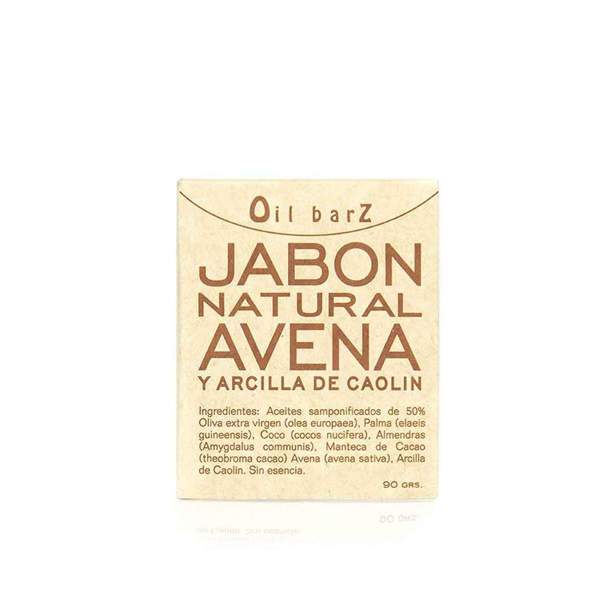 Jabon Natural Avena y Arcilla de Caolin Oil Barz