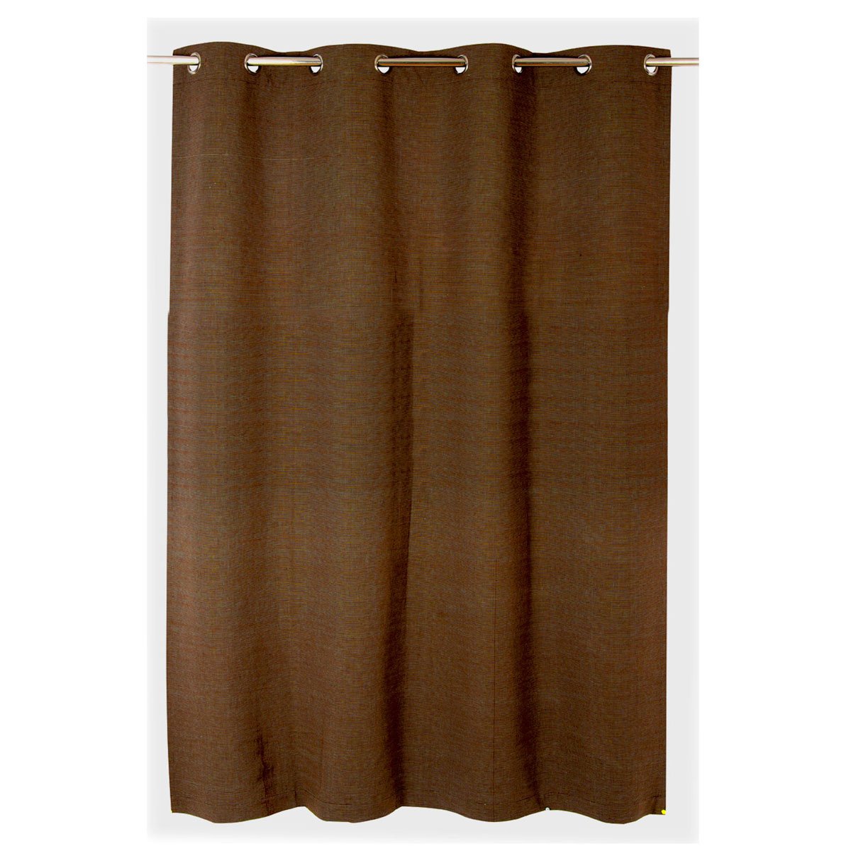 Cortina Rib Curtain Chocolate 1.5 X 2.3 Mts. Abbie Textiles