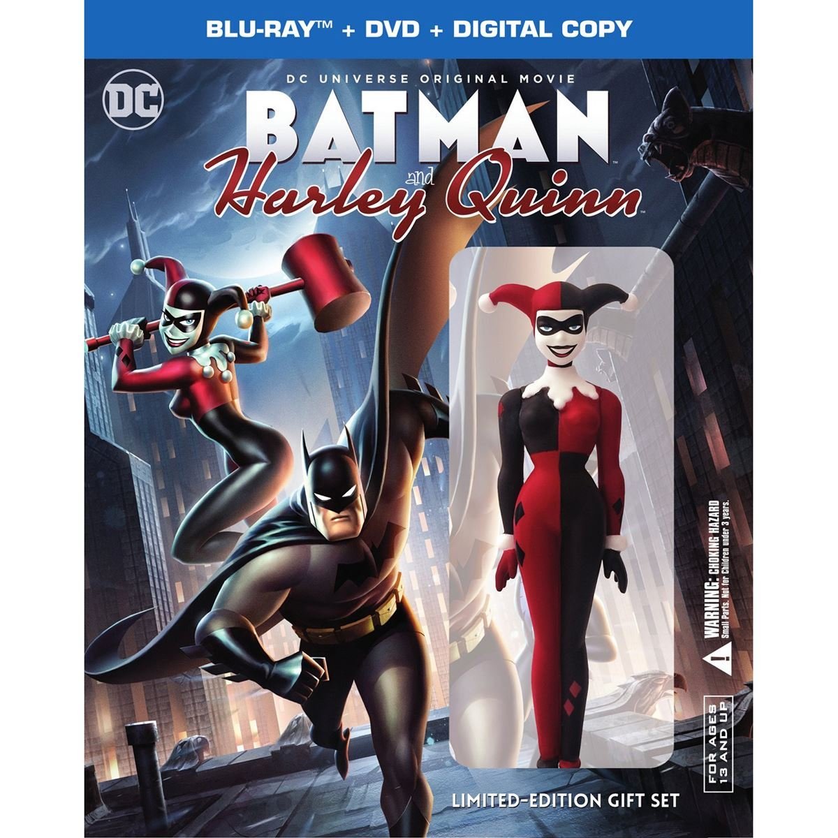 Blu Ray + Dvd Deluxe Edition Batman &amp; Harley Quinn