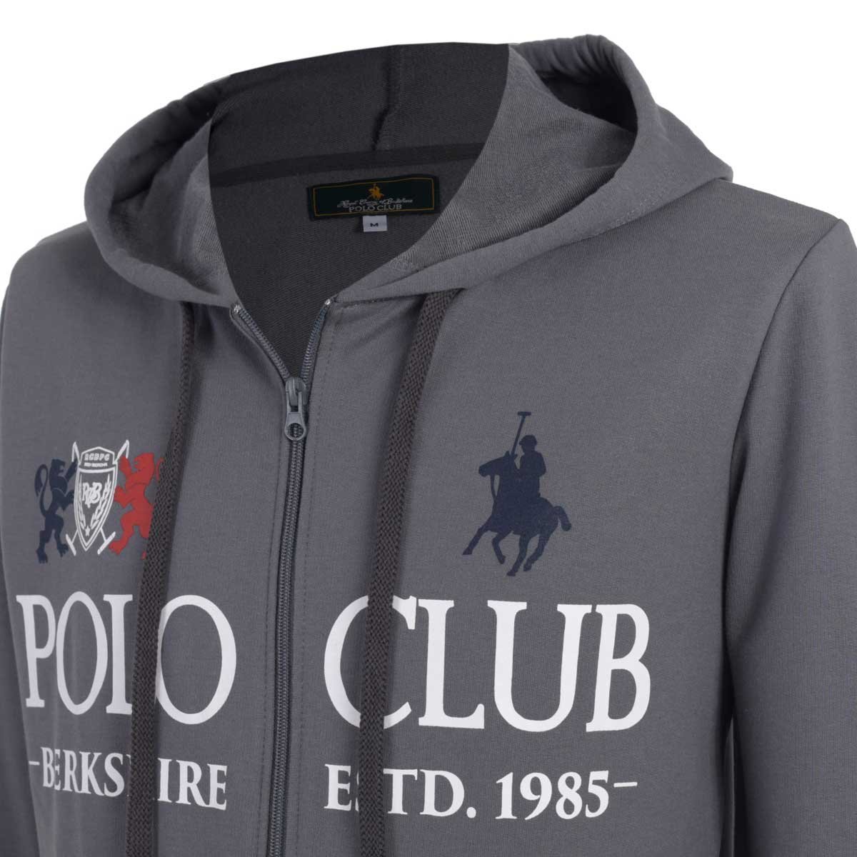 Sudadera Abierta Capucha Polo Club