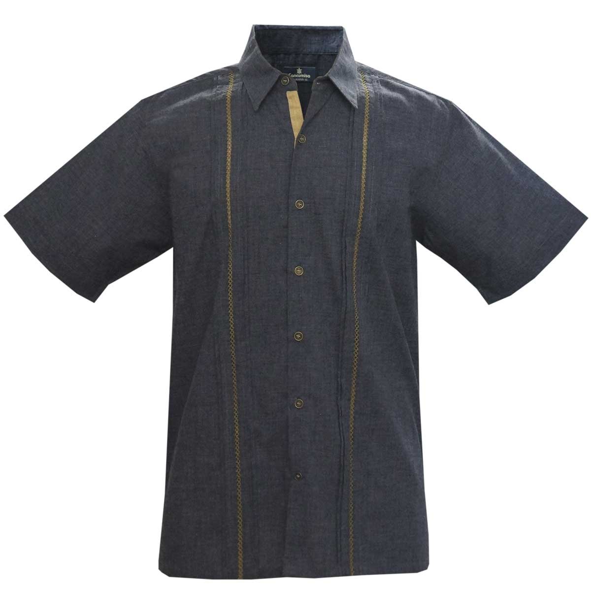 Guayabera Blue Line Deshilado Cancumisa