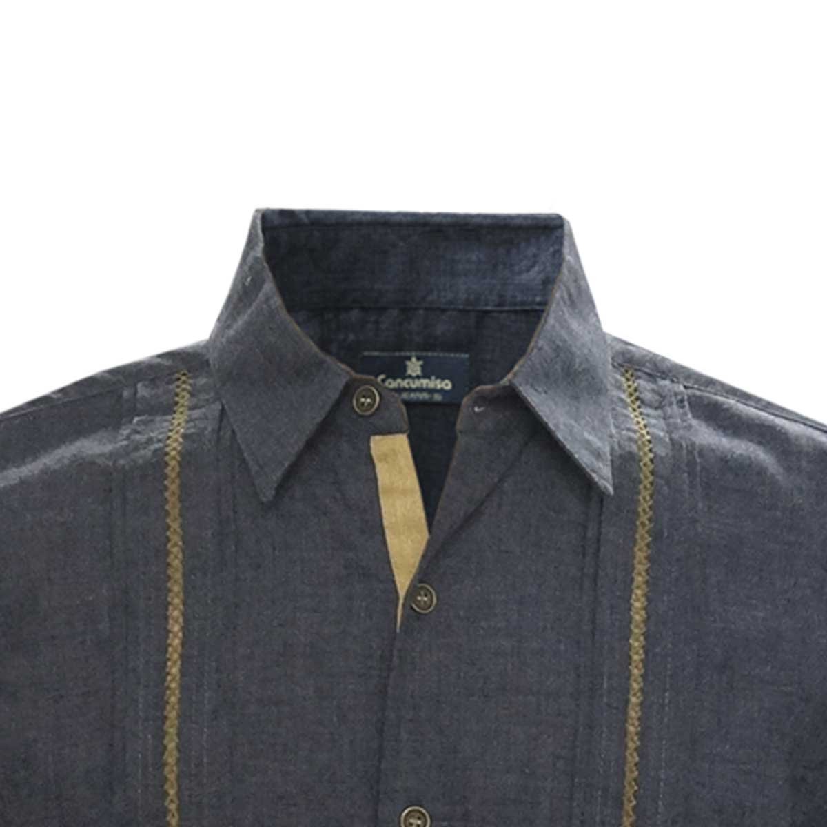 Guayabera Blue Line Deshilado Cancumisa