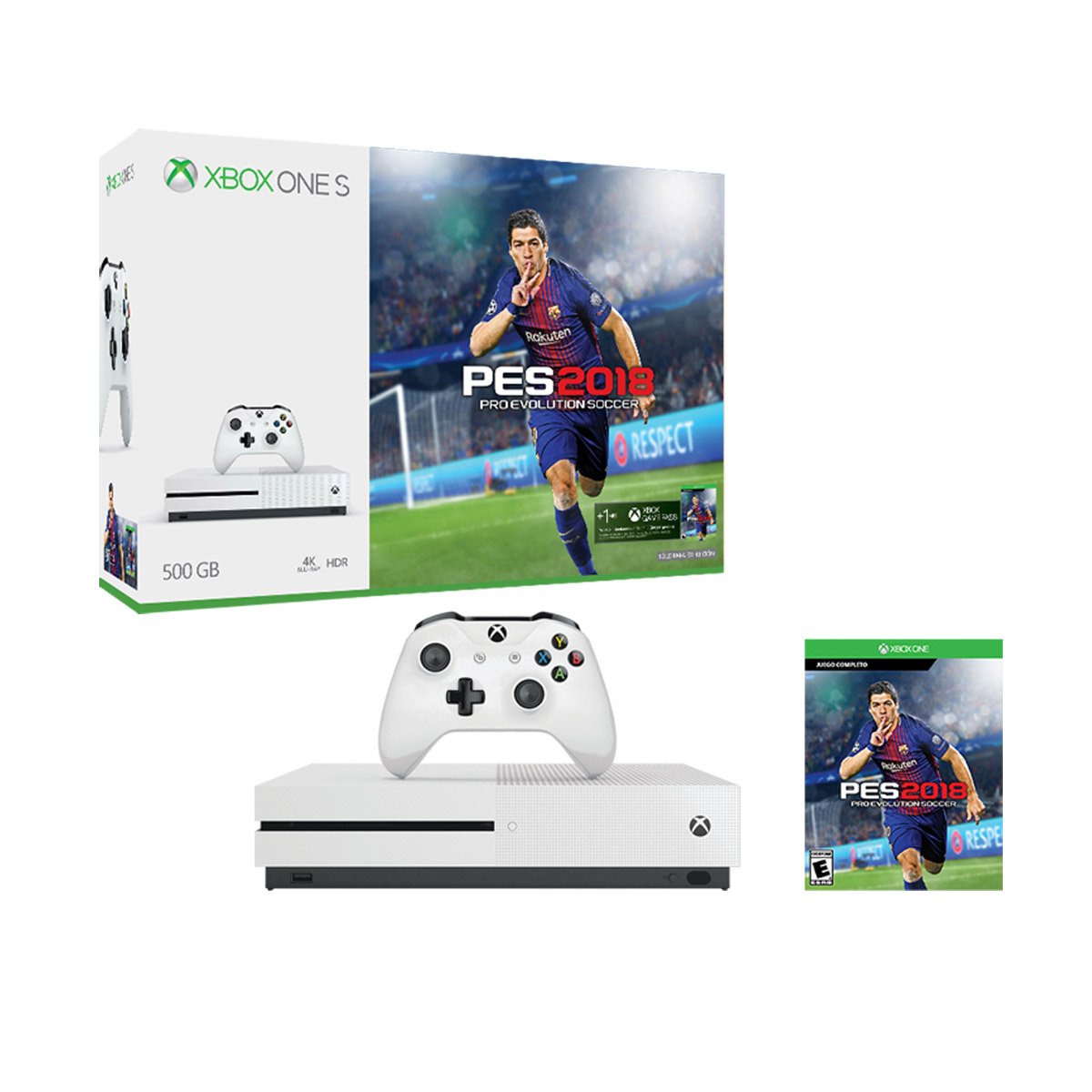 Consola Xbox One S 500Gb + Pes 2018