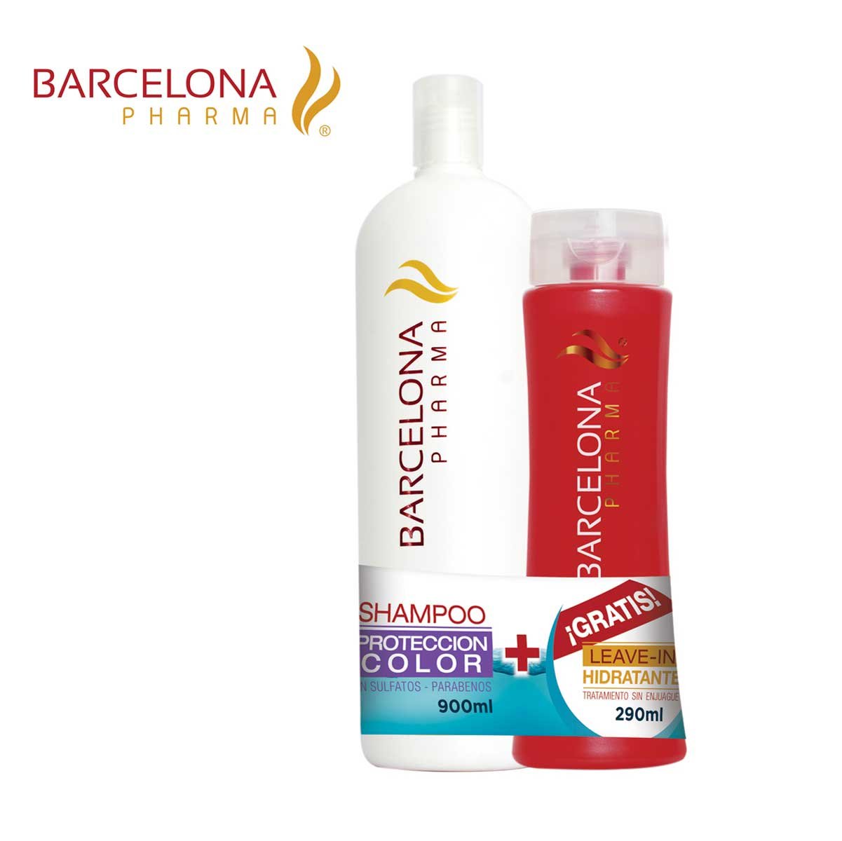 Shampoo 900 Ml. + Leave In Hidratante 290 Ml Barcelona Pharma