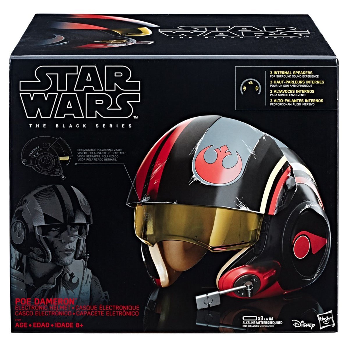 Star Wars Casco Electr&oacute;nico Poe Dameron Hasbro