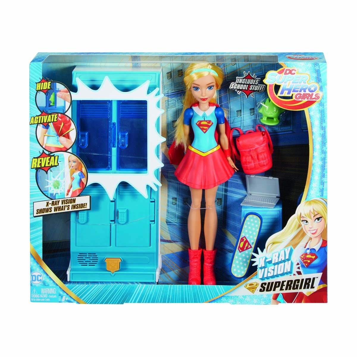Dc Super Hero Girls Supergirl y Locker Mattel