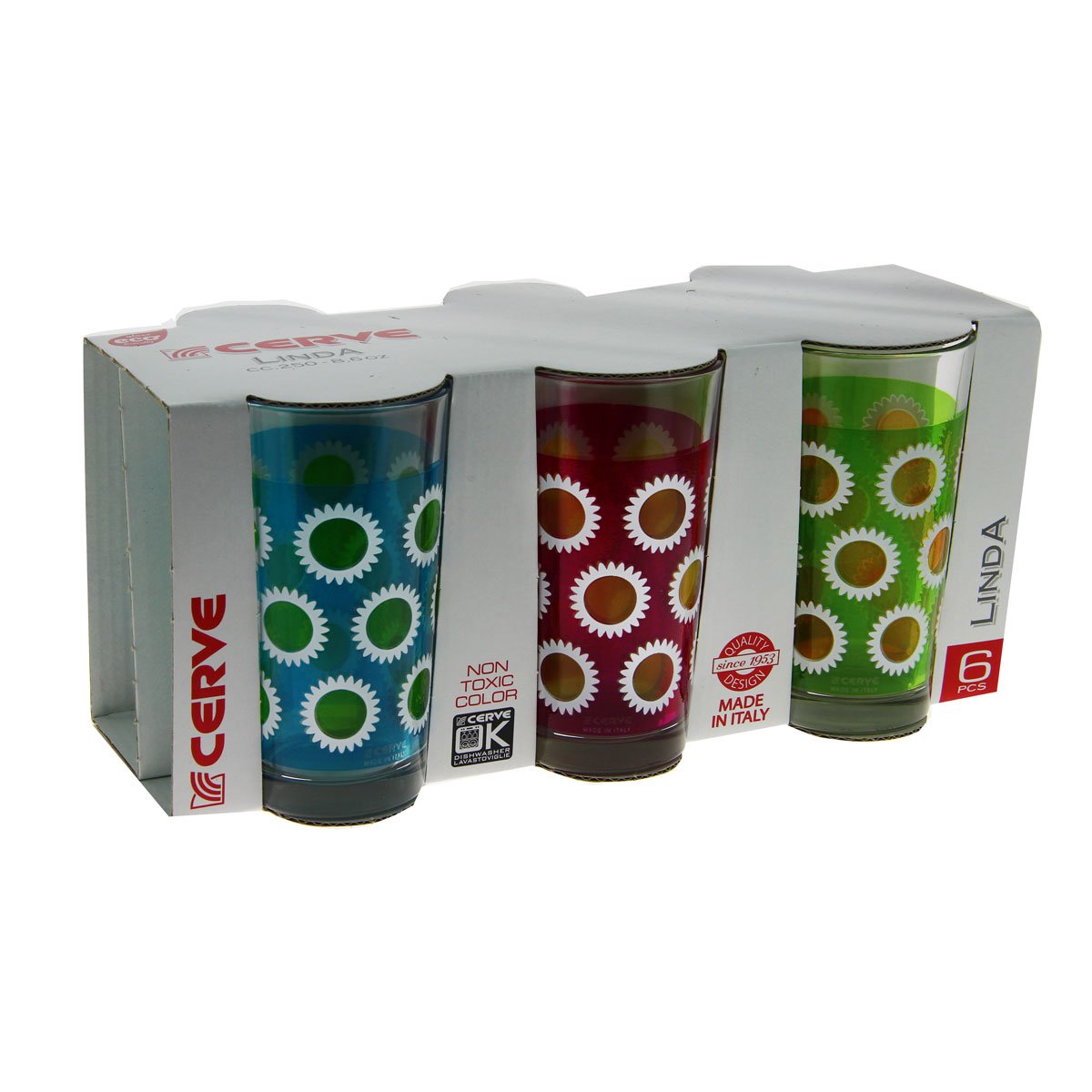 Set de 6 Vasos Carton Slv Columbia 85Cc M66160 Cerve