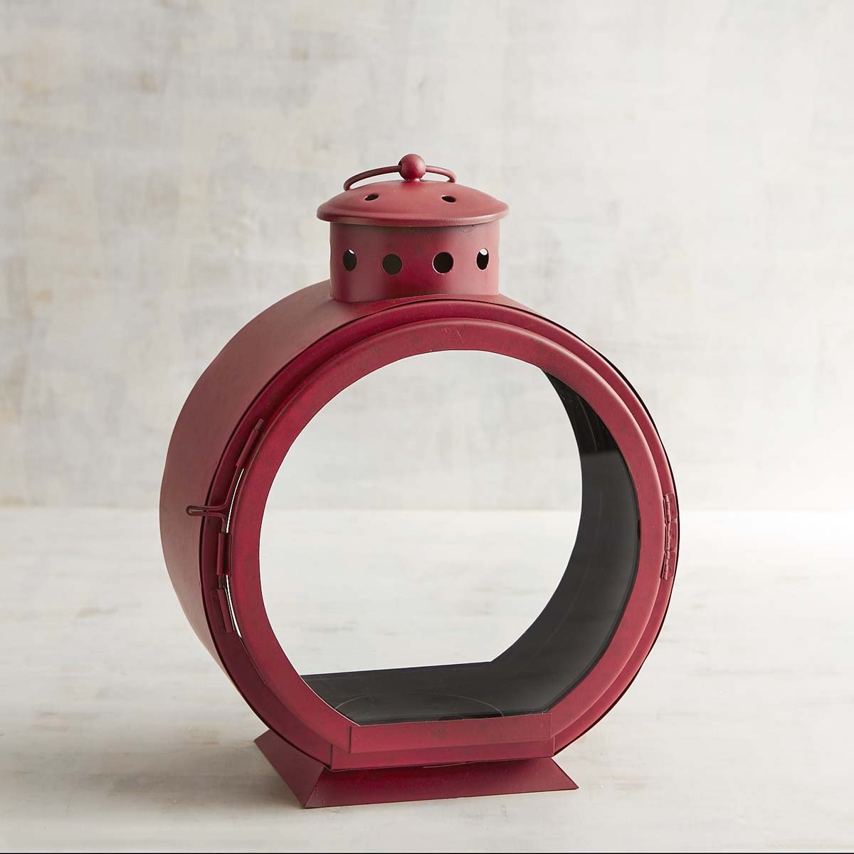 Linterna Oval Red Pier 1 Imports