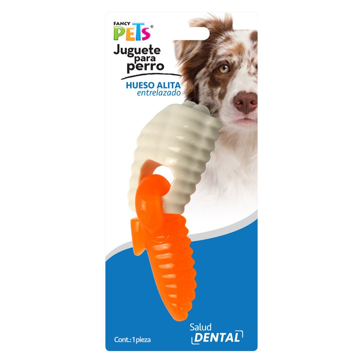 Juguete Dental Hueso/alita Entrelazado Fancy Pets Mod. Fl8759